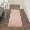 thumbnail image 1 of Noursion Essentials Solid Contemporary Pink 2' x 6' Area Rug, (6' Runner), 1 of 11