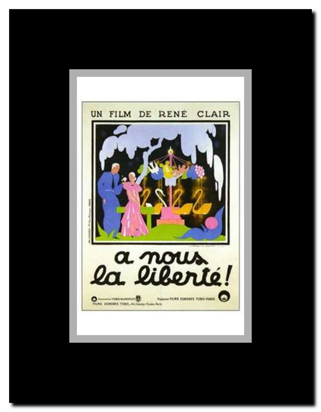 Nous La Liberte Framed Movie Poster