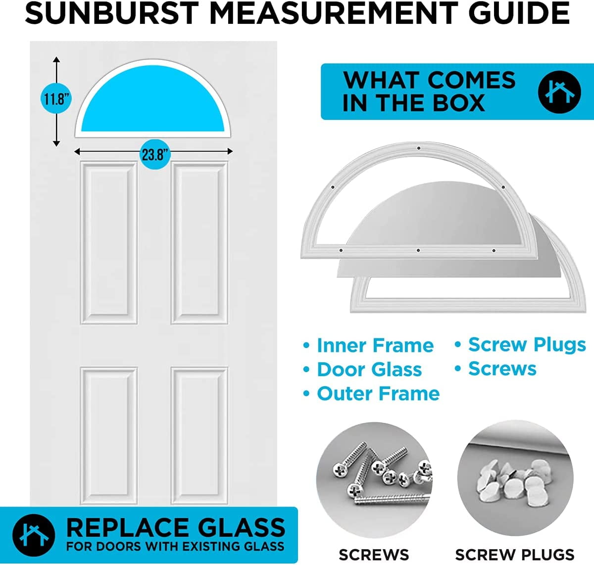 Nouveau Door Glass - 24