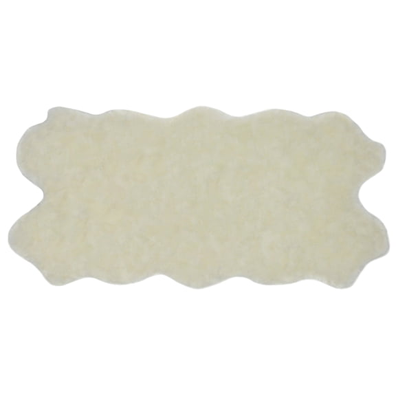 Nouvelle Legende® Faux Fur Sheepskin Rug, 34 by 67 Inches, White