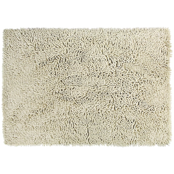 Nouvelle Legende Microfiber Non Slip Chenille Bath Mat - Light Beige