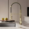 thumbnail image 1 of Nouvet Single Handle, Pull-Down Kitchen Faucet in Brushed Gold, 1 of 11