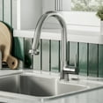thumbnail image 1 of Nouvet Single Handle, Pull-Down Kitchen Faucet in Brushed Nickel, 1 of 10