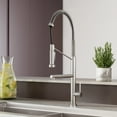 thumbnail image 1 of Nouvet Single Handle, Pull-Down Kitchen Faucet with Pot Filler in Brushed Nickel, 1 of 12