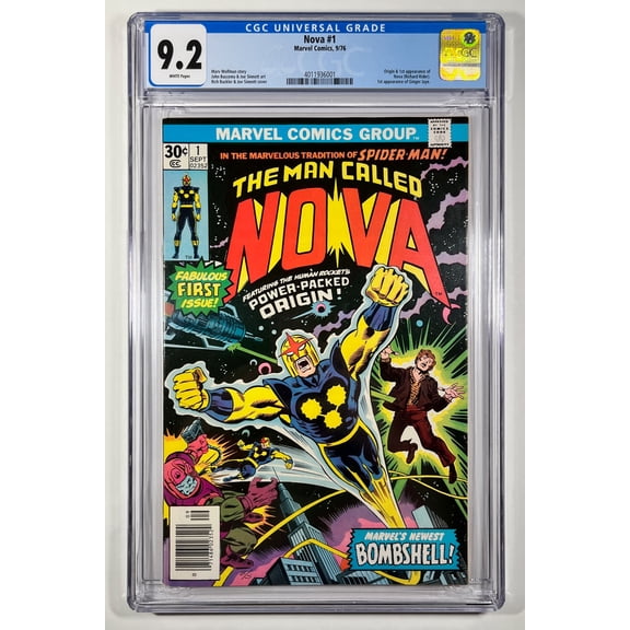 Nova #1 - CGC 9.2 Comic Book