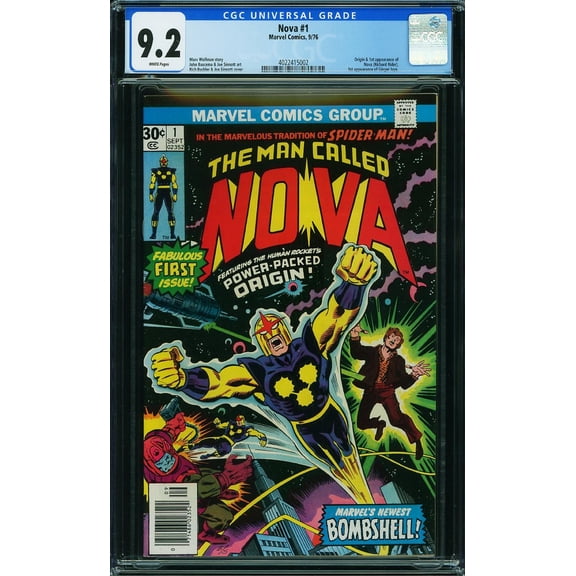 Nova #1 - CGC 9.2 Comic Book