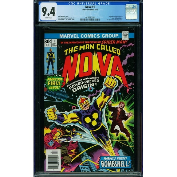 Nova #1 - CGC 9.4 Comic Book