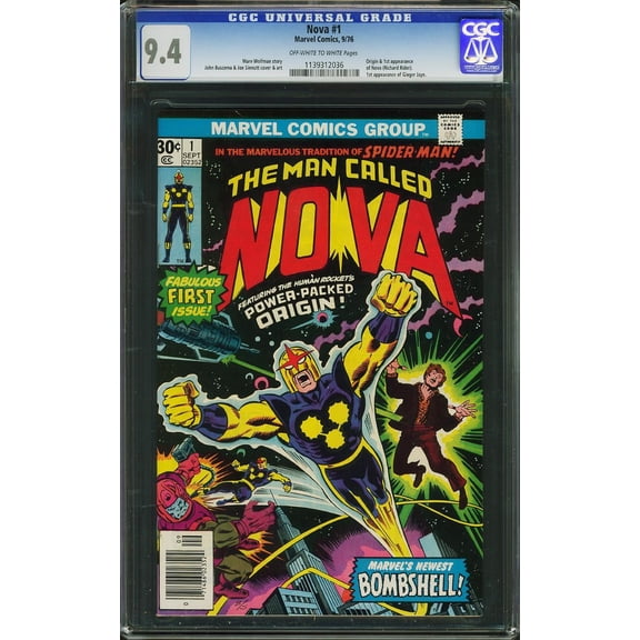 Nova #1 - CGC 9.4 Comic Book