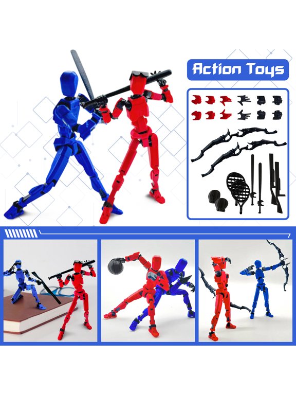 Nova 13 Action Figure Dummy 13 Action Figure, 3d Printed Toys Lucky Titan 13 Action Figure with Multiple Accessories, Lucky 13 for Collectors Desktop Decorations