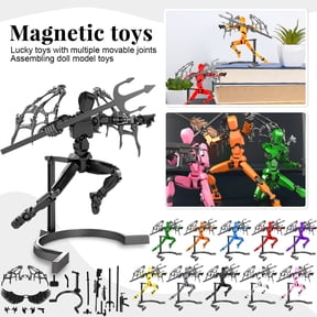 Nova 13 Action Figure Dummy 13 Action Figure, Dummy Robot Titan 13 Action Figures, T 13 Action Figure for Desktop Decorations,Creative Assembly And Decompression Toys 10 PC