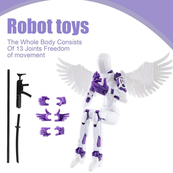 Nova 13 Action Figure Dummy 13 Action Figure, Multi-Articular Lucky Mobile Robot T-13, Dummy Robot 13 Figure Creative Gifts for Adults