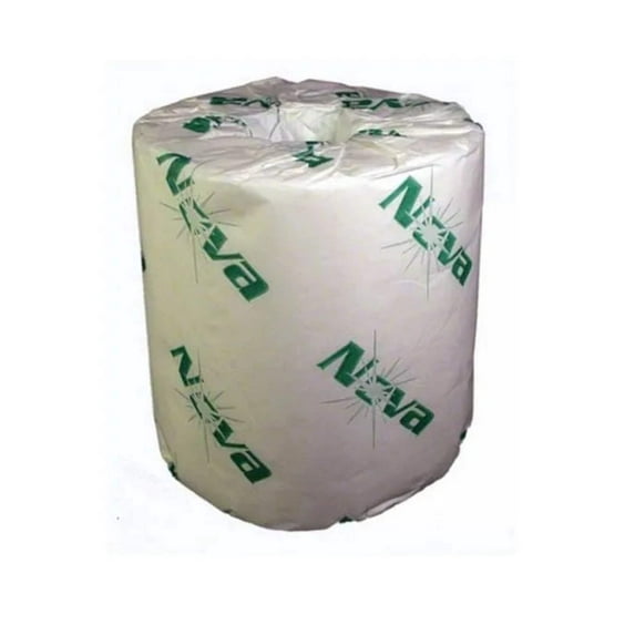 Nova 2-Ply Toilet Tissue, White, 4.5"x3" (96 Rolls)