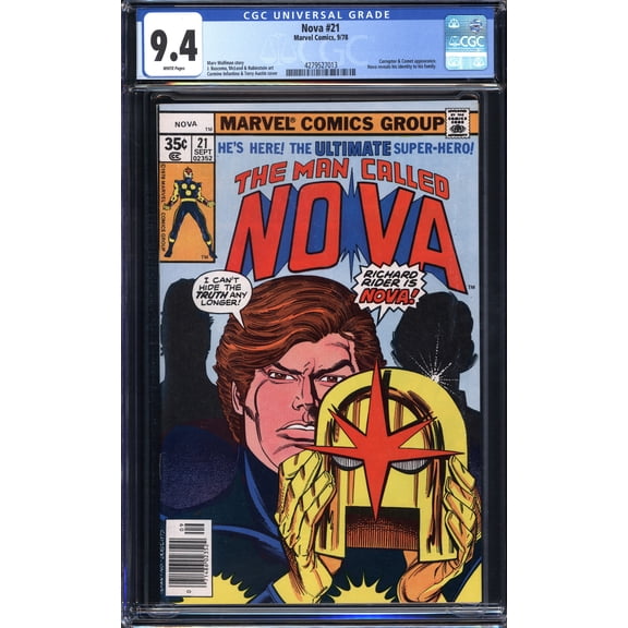 Nova #21 - CGC 9.4 Comic Book