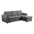 thumbnail image 1 of Nova 3-piece Upholstered Motion Reclining Sofa Set Dark Grey, 1 of 5