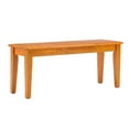 thumbnail image 1 of Nova 44 Inch Dining Bench Tapered Legs Oak Brown Wood - Saltoro Sherpi, 1 of 5