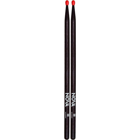 (Pair) NOVA 5BN BLACK W/RED TIP