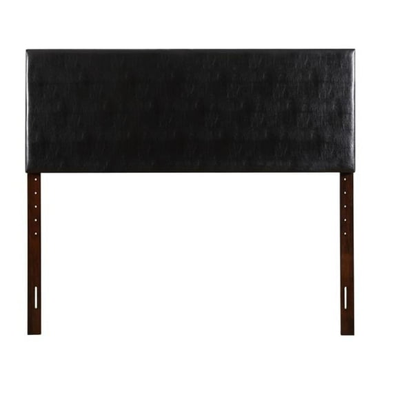 Passion Furniture PF-G0112-KHB Nova Adjustable Headboard, Black - King Size