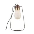 thumbnail image 1 of NOVA of California Sunset Contemporary Table Lamp, Japanese Lantern Zen Design, On/Off Switch, for Living Room, Side Tables and Nightstands, Matte Black and Weathered Brass, 1 of 7