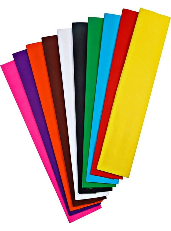 Nova Color Nc-338 Crepe Paper Set of 10 Mixed Colors