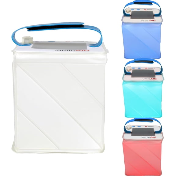 Nova Colors Solar Camping Lantern - Twist-to-Inflate LED Lamp with 8 Color Modes Perfect for Camping, Hiking, Travel and More - Emergency Light for Power Outages, Hurricane, Survival Kits