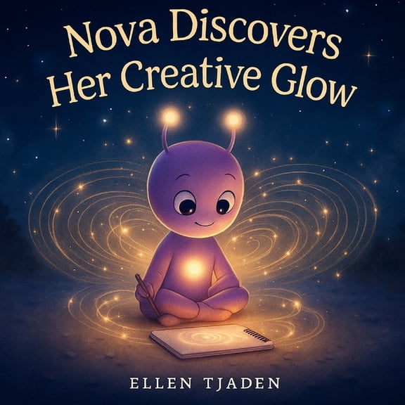 Nova the Purple Alien Children's Nova Discovers Her Creative Glow: A Story About Being Still and Connecting to Inner Magic, Book 7, (Paperback)