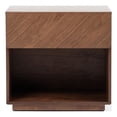 thumbnail image 1 of Nova Domus Kamela 1-Drawer Engineered Wood Nightstand in Walnut, 1 of 7
