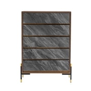 Nova Domus Metcalf - Mid-Century Walnut & Grey Chest