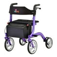 thumbnail image 1 of 4 Wheel Rollator EXPRESS Purple Adjustable Height / Folding Aluminum Frame, 1 of 4