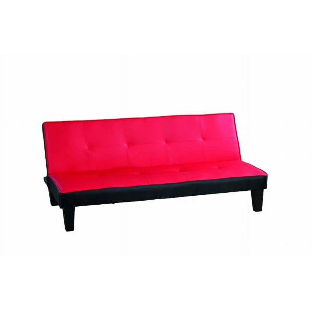 Nova Furniture Group NF112S Klik Klak Sofa Bed, Red & Black