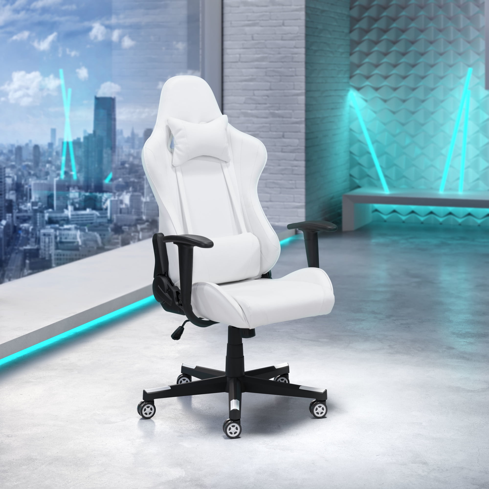 Buy Ergonomic White Nova Gaming Chair Online Kuwait Ubuy