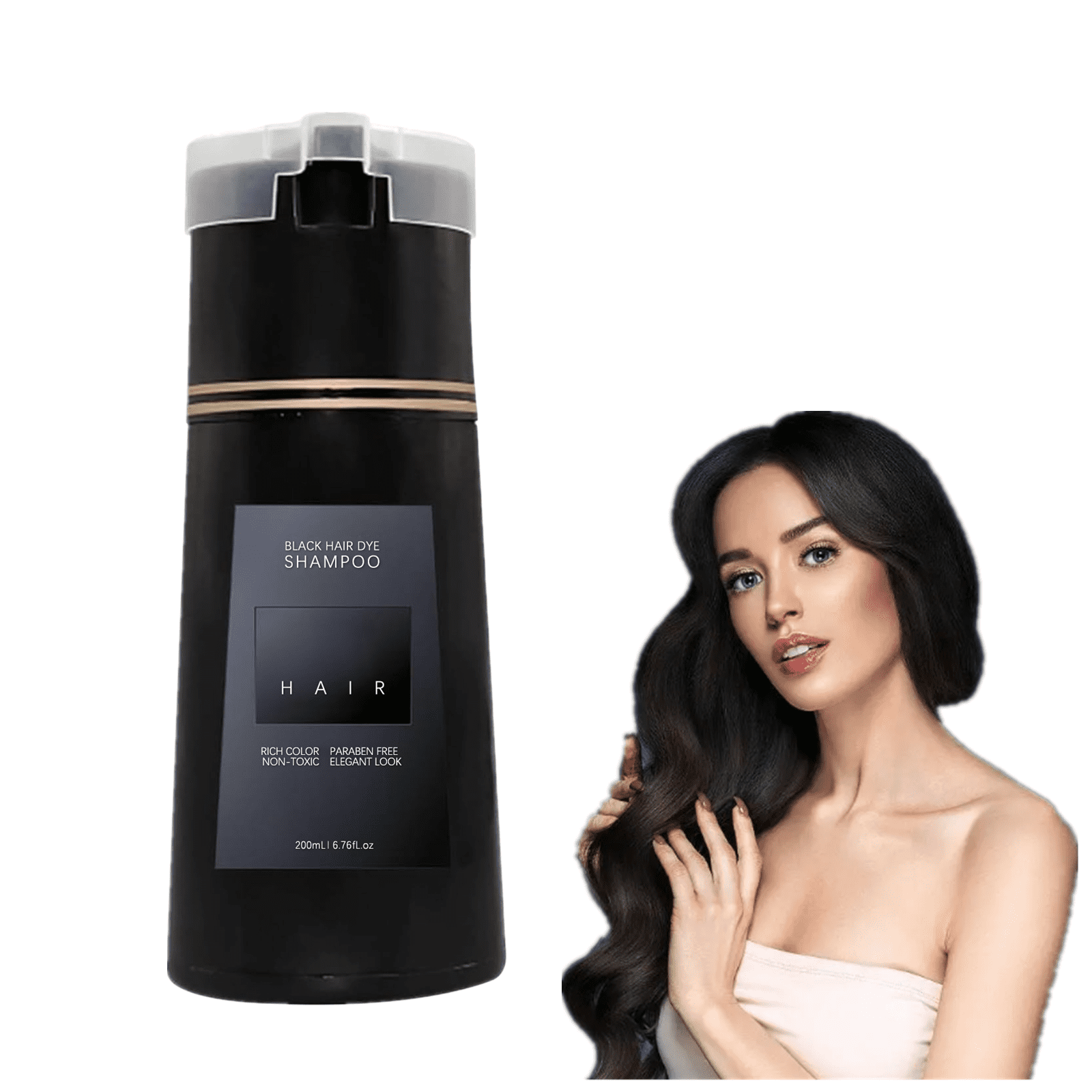 Nova Hair Dye Shampoo, Nova Hair Instant Dye Shampoo, Plant Herbs Instant Dye Shampoo for Men & Women, Hair Color Solution with Gray Coverag