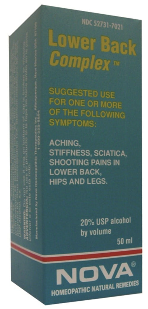 Nova Homeopathic Lower Back Complex, 1.7 Oz