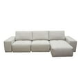 thumbnail image 1 of Jazz Modular 3-Seater Chaise Sectional with Adjustable Backrests in Light Brown Fabric by Diamond Sofa, 1 of 2