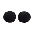 thumbnail image 1 of Diamond Sofa Set of (2) 10" Round Accent Pillows in Black Faux Sheepskin by Diamond Sofa, 1 of 5