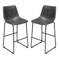 thumbnail image 1 of Diamond Sofa Barstool in Weathered Gray Finish - Set of 2, 1 of 17