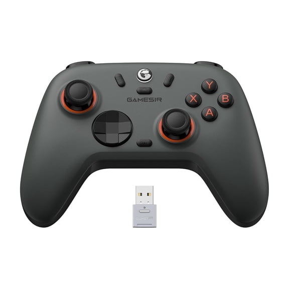Nova Lite 2 Wireless PC Controller with Hall Effect Joysticks & Triggers 2.4G & Wired 1000Hz Polling Rate Remappable Buttons - Compatible with PC/Switch/Steam/Android (Grey)