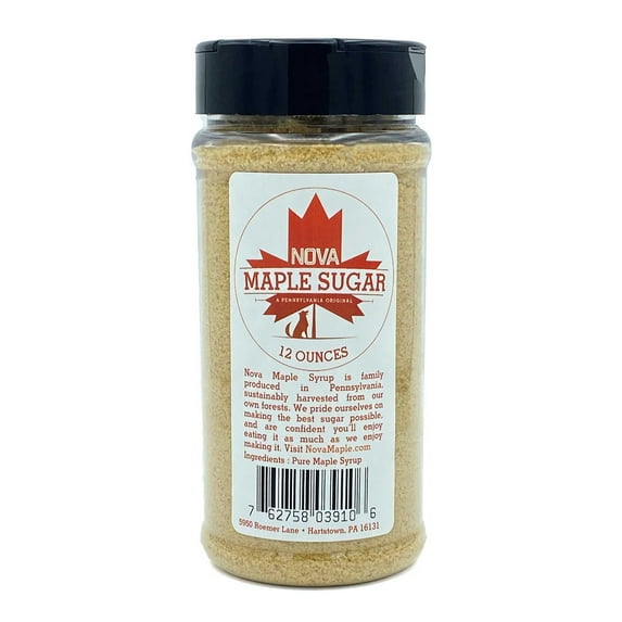 Nova Maple Sugar - Pure Maple Sugar (12 Ounces)