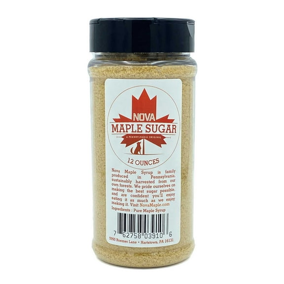Nova Maple Sugar - Pure Maple Sugar (12 Ounces)