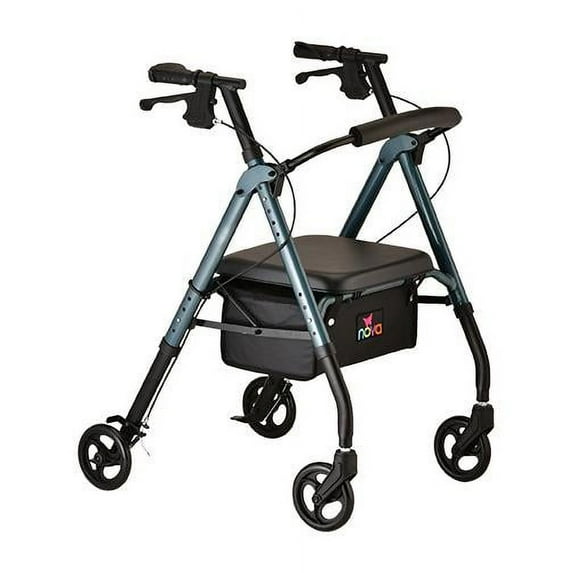 Nova Medical Star Alluminum Rollator, 6 Inch Wheel