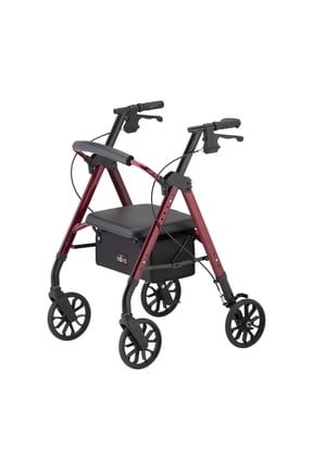 Medical Star Alluminum Rollator, 8 Inch Wheel