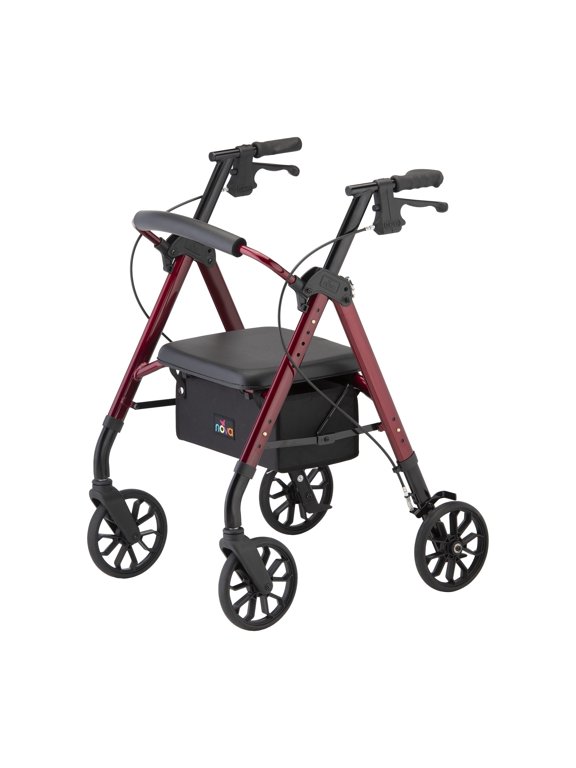 Medical Star Alluminum Rollator, 8 Inch Wheel