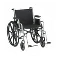 thumbnail image 1 of Nova MedicalProducts Mobility Aid 18" Steel Wheelchair with Detachable Flip Back Desk Arms and Swing Away Footrests, 1 of 3