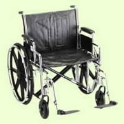 Nova MedicalProducts Healthcare 24" Steel Wheelchair Detachable Full Arm and Elevating Leg Rests