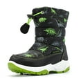 thumbnail image 1 of Nova Mountain Boys Girls Little Kids Winter Snow Boots NF-NFWB102-GreenDino-8, 1 of 6