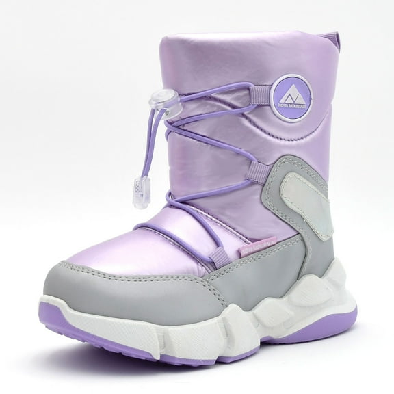 Nova Mountain Boys Girls Little Kids Winter Snow Boots NF-NFWB105-LightPurple-7