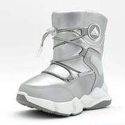 Nova Mountain Boys Girls Little Kids Winter Snow Boots NF-NFWB105-Silver-9