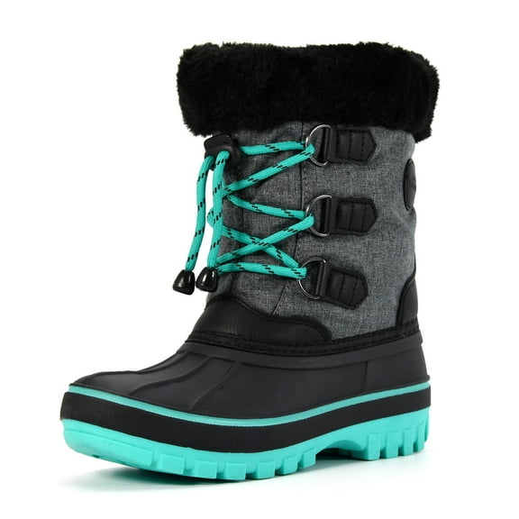 Nova Mountain Boys Girls Little Kids Winter Snow Boots NF-NFWB111-Grey-12
