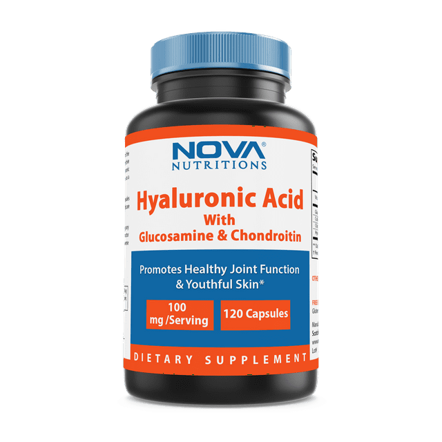 Nova Nutritions Joint Supplements Hyaluronic Acid with Glucosamine