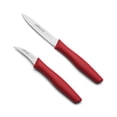 thumbnail image 1 of ARCOS Paring Knife Set of 2 Pc. 2 Peeling Knives in Stainless Steel. Ergonomic Red Handle, 1 of 5