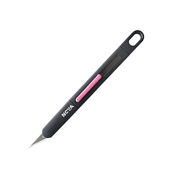 Nova Precision Craft & Hobby Knife, Premium Safety Cutter for Trimming, Vinyl Weeding and Art, Innovative Flat Design for a Better Use, Retractable #11 Fine Point Blade, Super Slim and Safe
